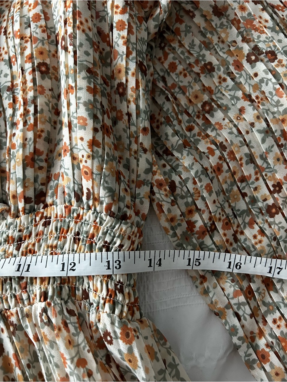 Sezane Floral Pleated Midi 'Tal' Dress in Size FR40/US8 - Picture 9 of 10